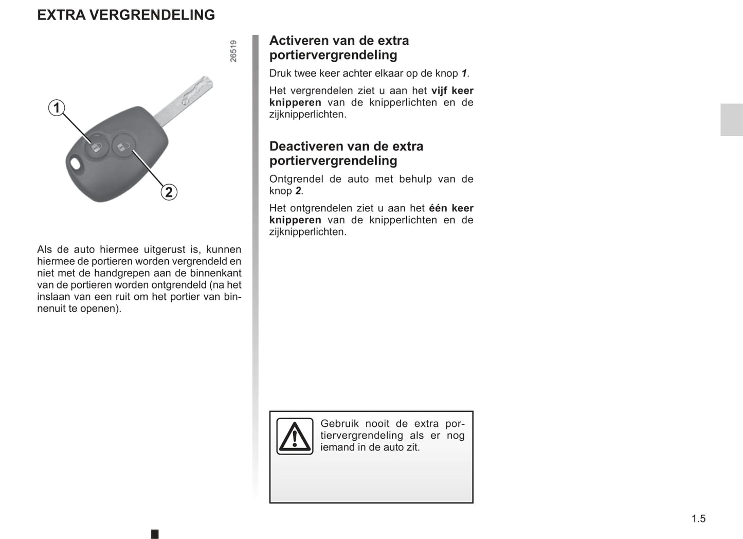 2013-2014 Renault Kangoo Owner's Manual | Dutch