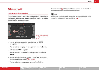 Seat Media System E Guide d'instructions