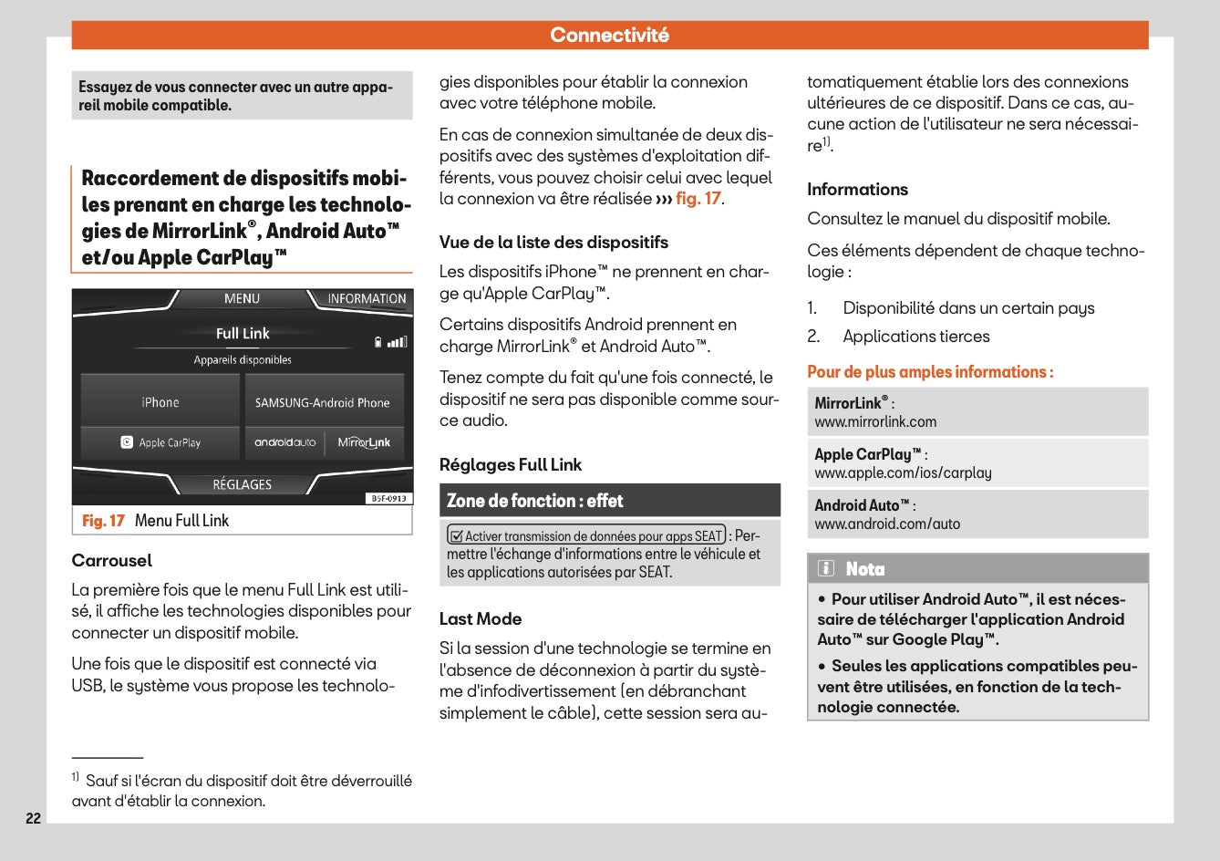 Seat Media System Plus - Navi System - Navi System Plus Guide d'instructions