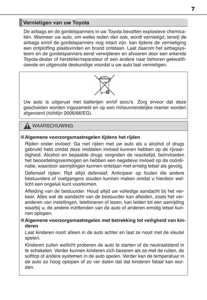 2015-2017 Toyota Aygo Gebruikershandleiding | Nederlands