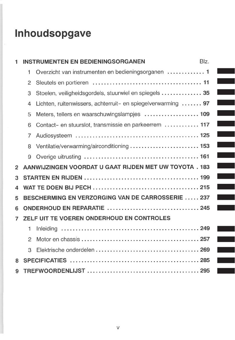 2000-2003 Toyota RAV4 Manuel du propriétaire | Néerlandais
