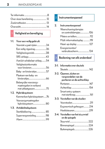 2017-2018 Lexus GS 300h/GS 450h Owner's Manual | Dutch