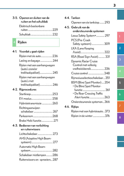 2017-2018 Lexus GS 300h/GS 450h Owner's Manual | Dutch