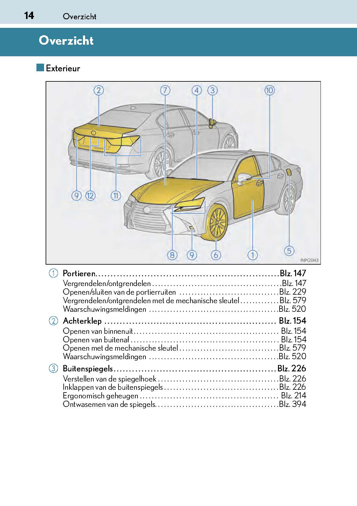 2017-2018 Lexus GS 300h/GS 450h Owner's Manual | Dutch