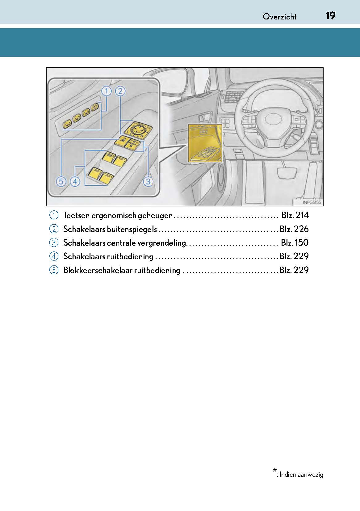 2017-2018 Lexus GS 300h/GS 450h Owner's Manual | Dutch