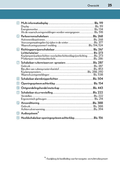2017-2018 Lexus GS 300h/GS 450h Owner's Manual | Dutch