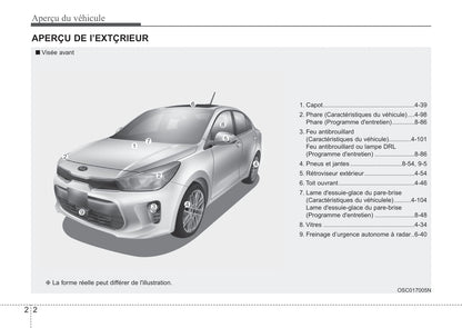 2017-2019 Kia Rio Manuel du propriétaire | Français