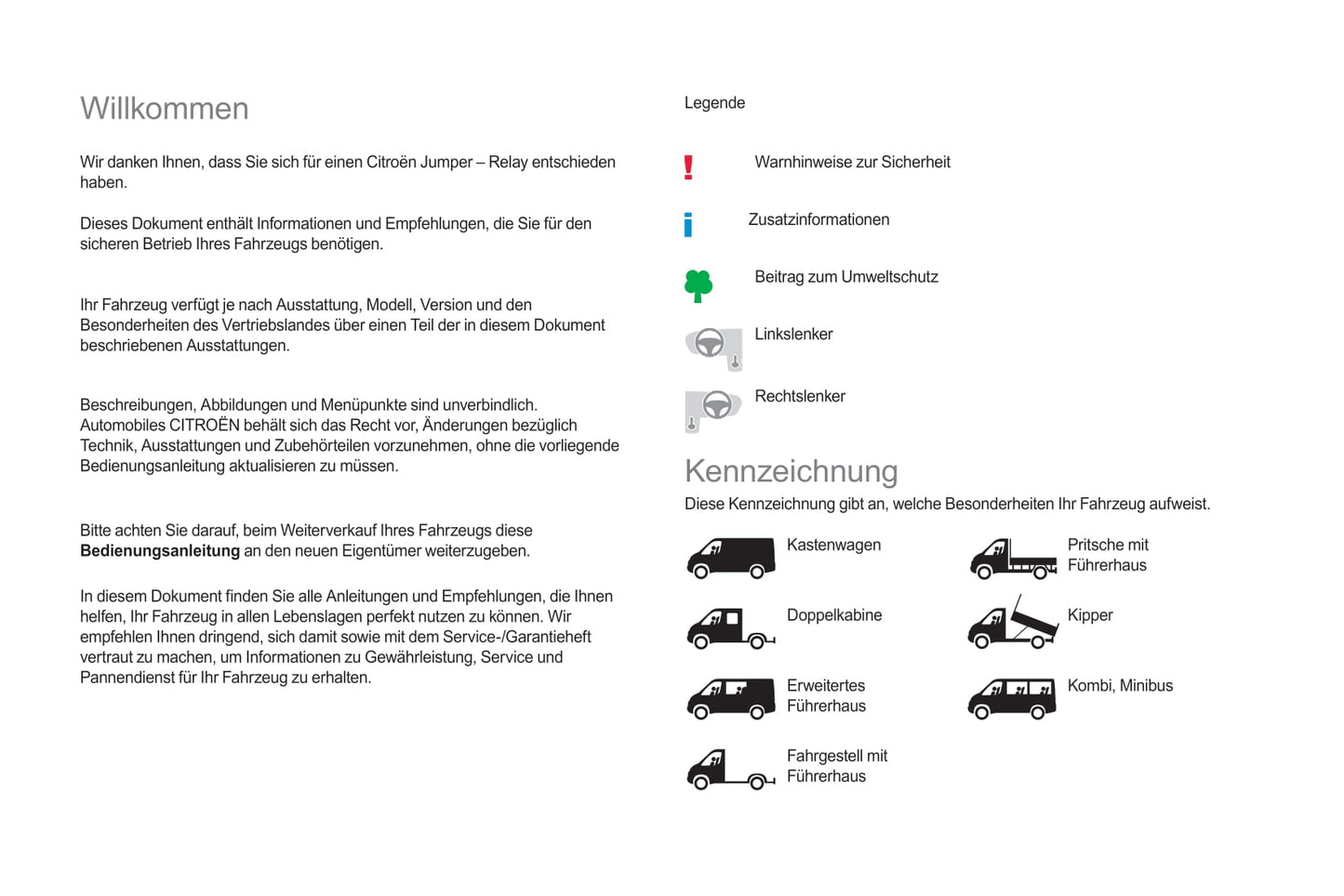 2017-2020 Citroën Jumper Manuel du propriétaire | Allemand