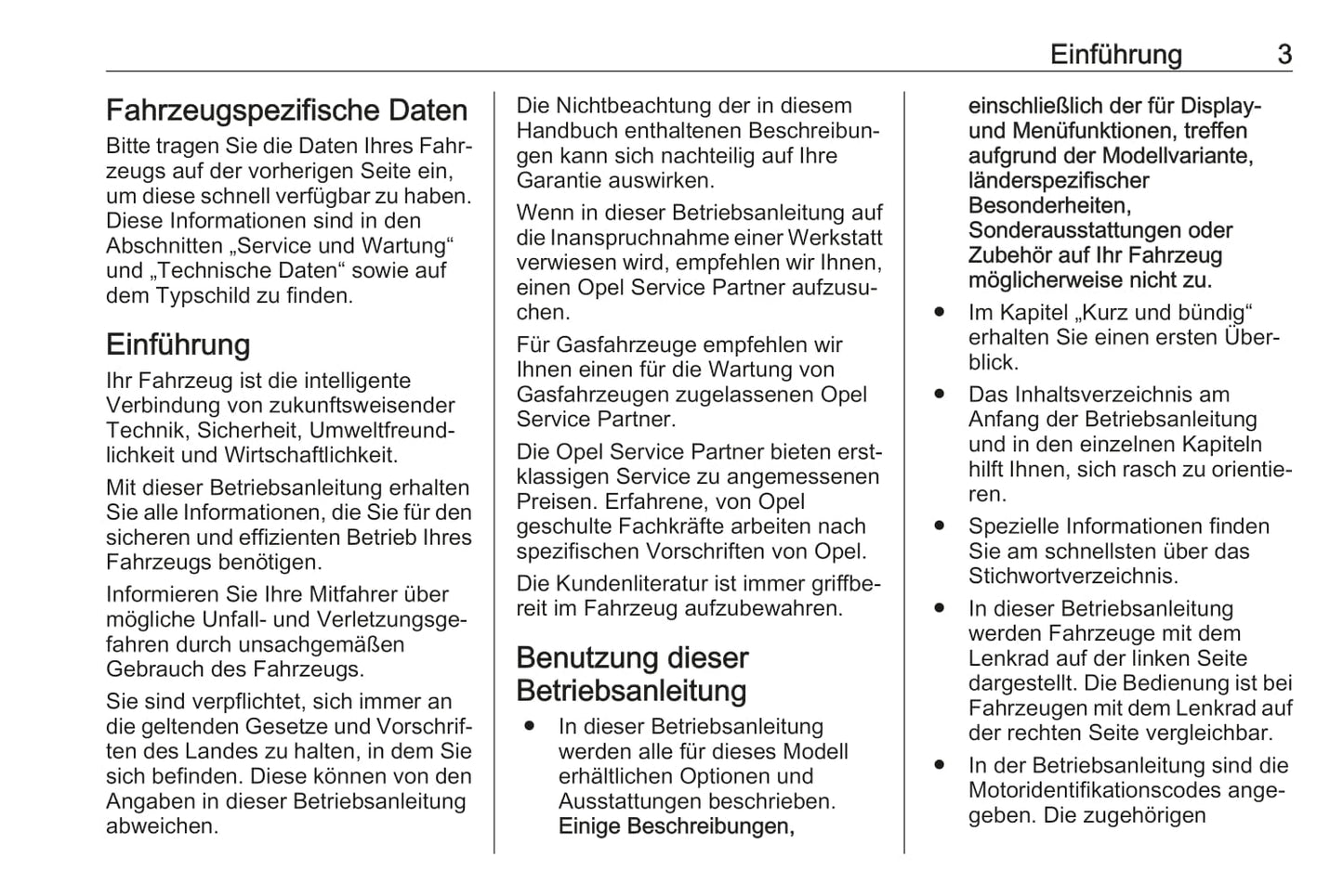 2018-2019 Opel Adam Owner's Manual | German