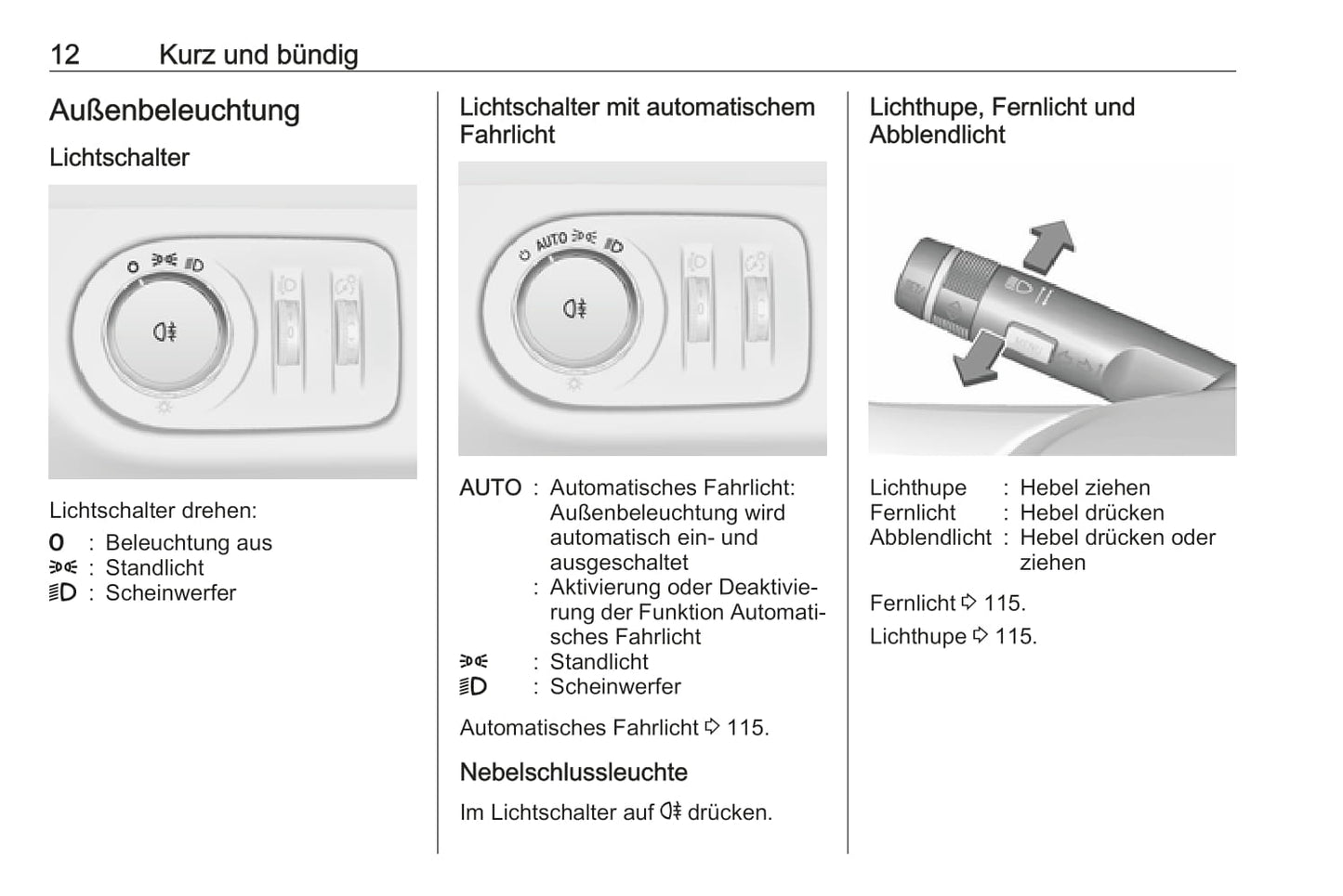 2018-2019 Opel Adam Owner's Manual | German