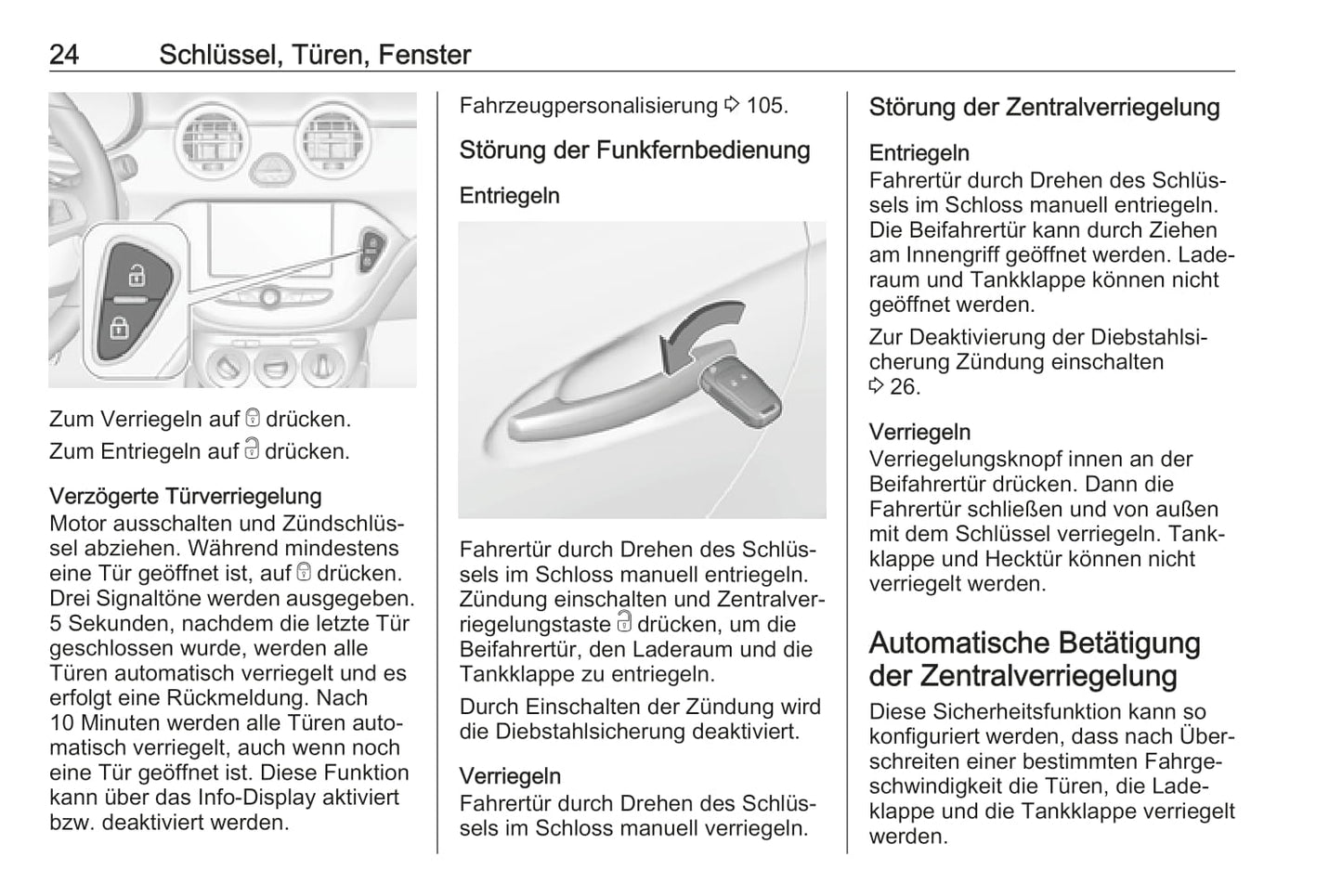 2018-2019 Opel Adam Owner's Manual | German