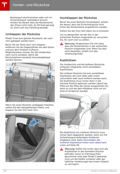 2019 Tesla Model 3 Gebruikershandleiding | Duits