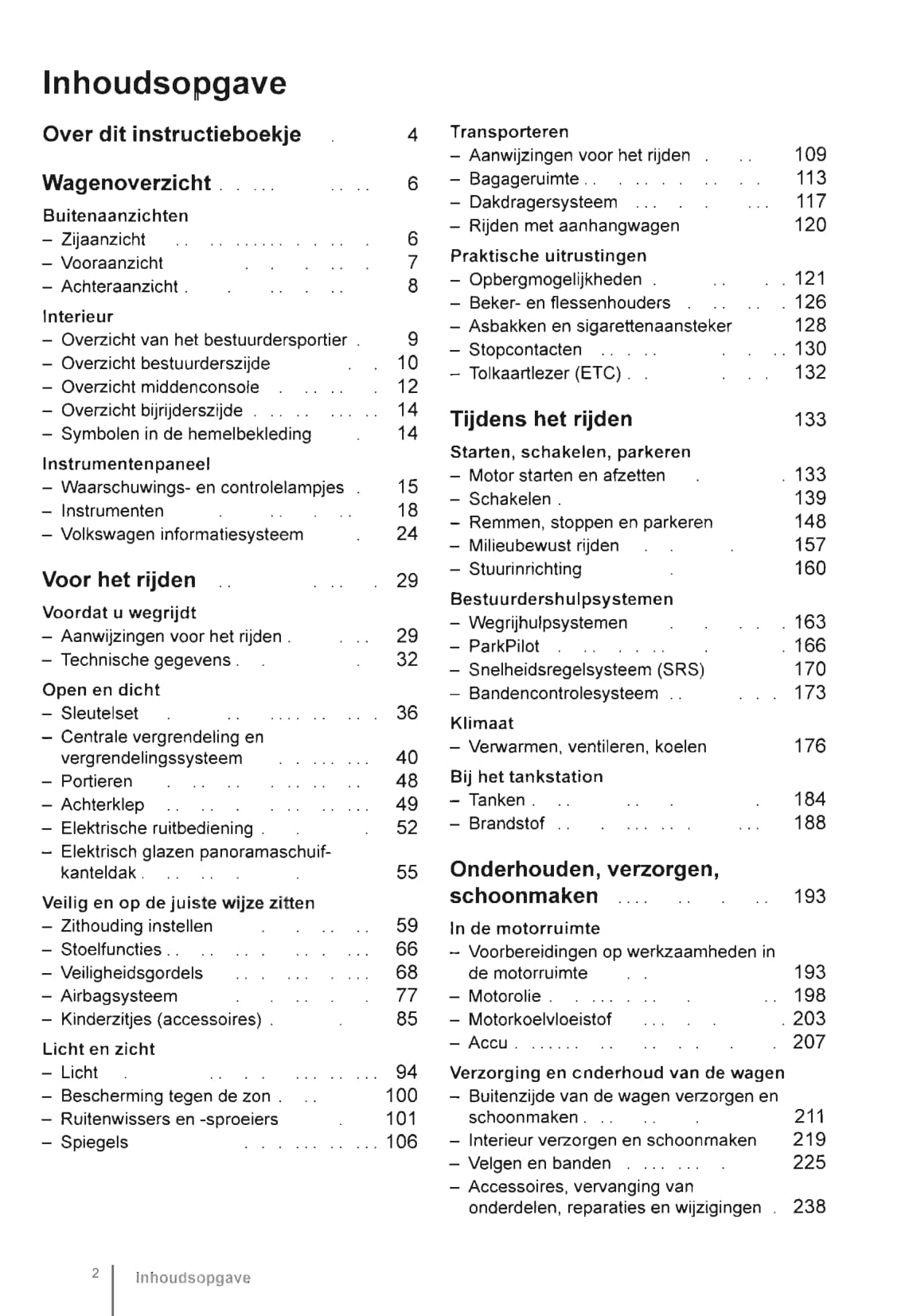 2011-2016 Volkswagen Beetle Owner's Manual | Dutch