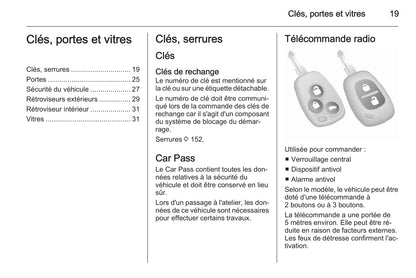 2014 Opel Vivaro Owner's Manual | French