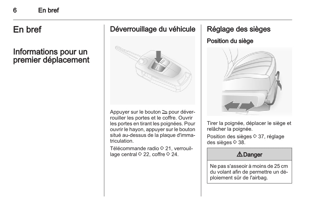 2010-2015 Opel Antara Owner's Manual | French