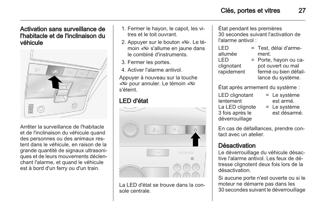 2010-2015 Opel Antara Owner's Manual | French