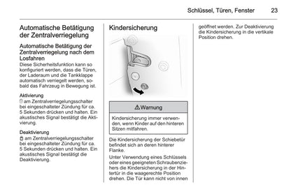 2012-2014 Opel Vivaro Owner's Manual | German