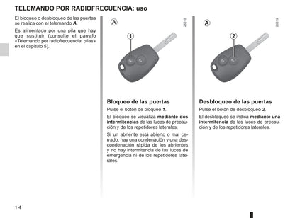 2013-2014 Renault Twingo Owner's Manual | Spanish