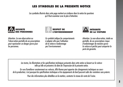 2007-2010 Alfa Romeo 147 Owner's Manual | French