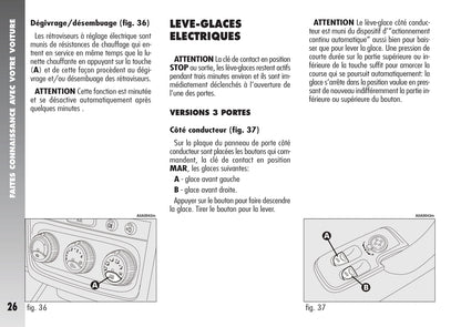 2007-2010 Alfa Romeo 147 Owner's Manual | French