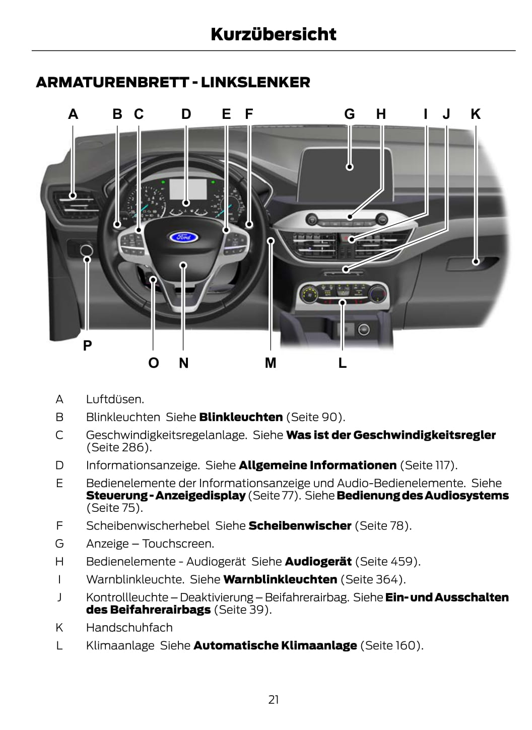 2021 Ford Kuga Manuel du propriétaire | Allemand