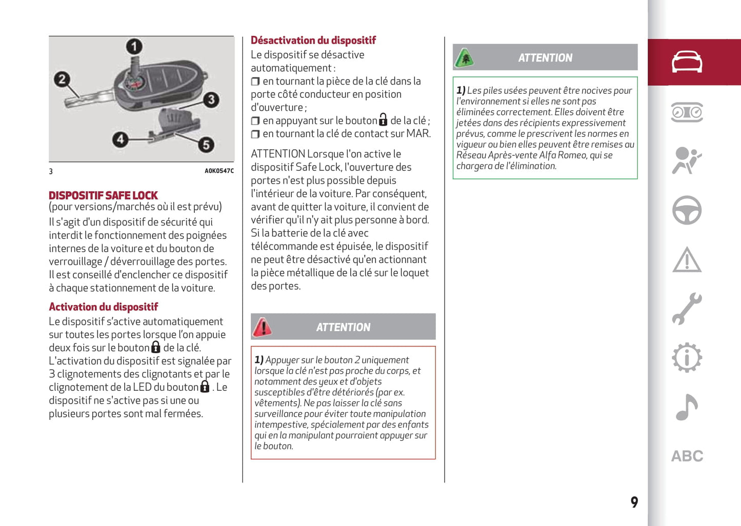 2016-2023 Alfa Romeo Giulietta Manuel du propriétaire | Français