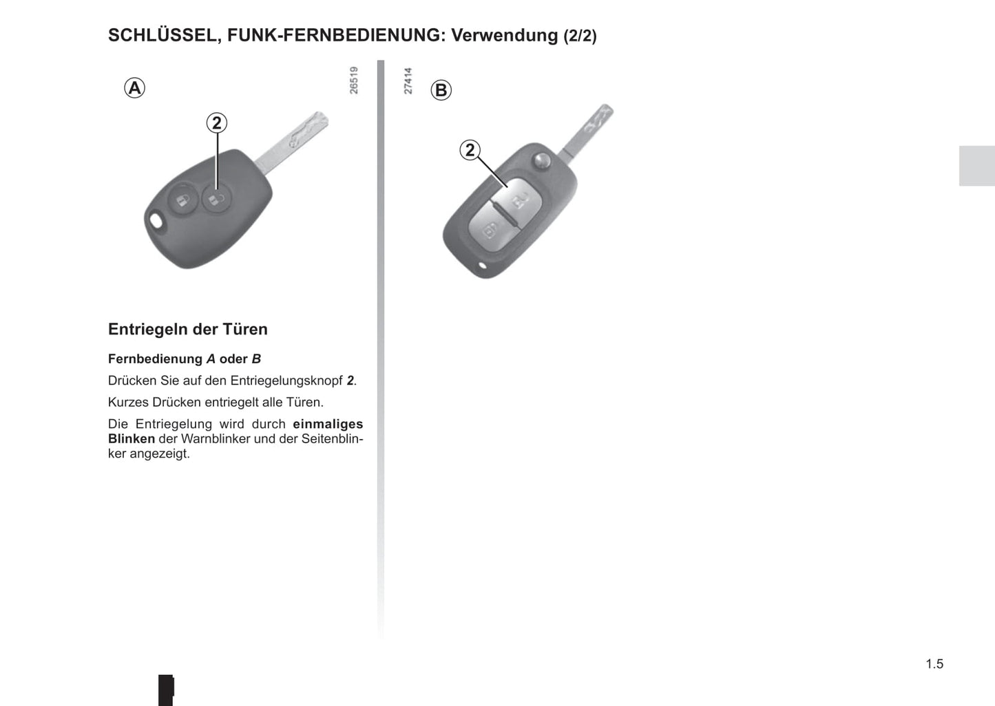 2015-2016 Renault Kangoo Gebruikershandleiding | Duits