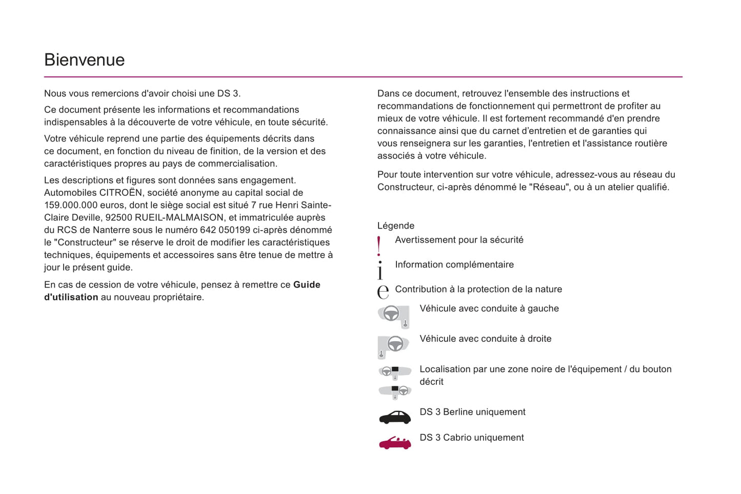 2016-2018 Citroën DS3 Manuel du propriétaire | Français