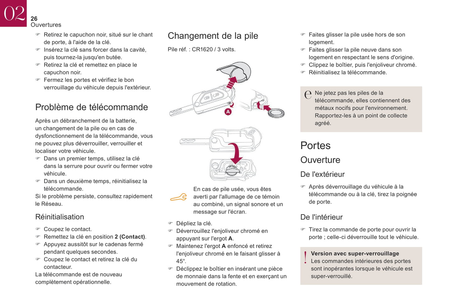 2016-2018 Citroën DS3 Manuel du propriétaire | Français