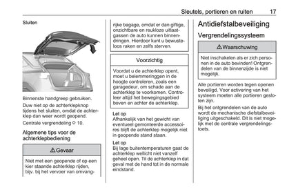 2021-2022 Opel Mokka/Mokka-e Owner's Manual | Dutch