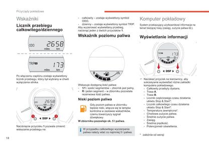 2014-2020 Citroën C1 Manuel du propriétaire | Polonais