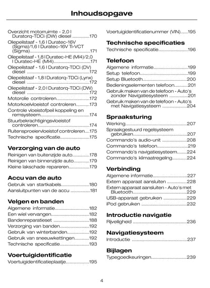 2009-2010 Ford C-Max Owner's Manual | Dutch
