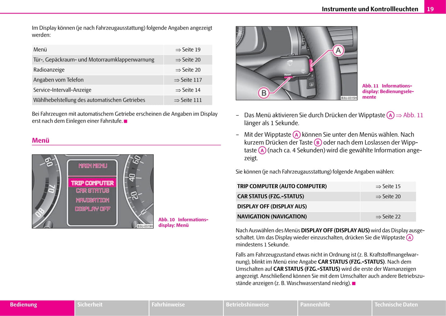 2007-2008 Skoda Superb Owner's Manual | German