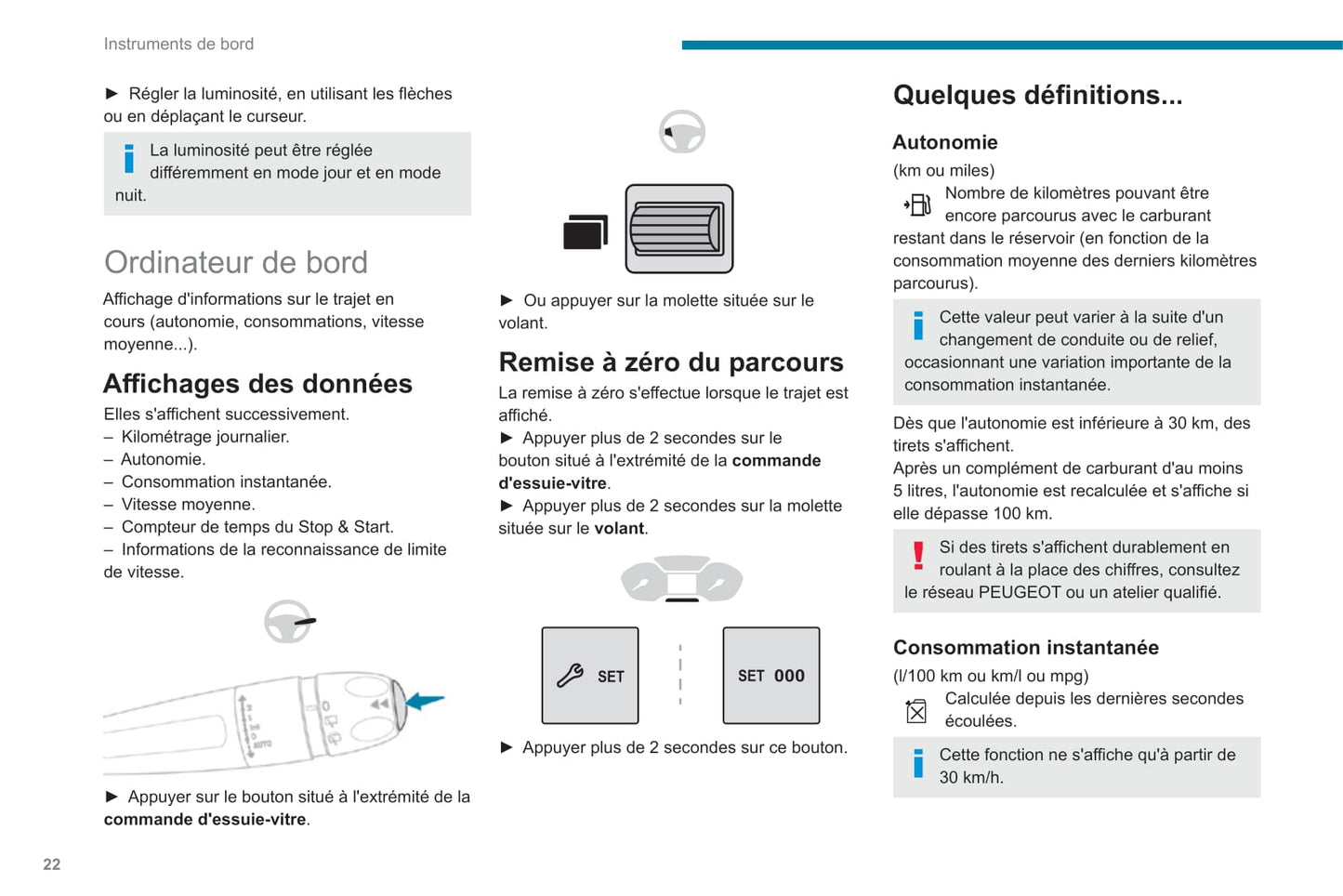 2019-2022 Peugeot Rifter Owner's Manual | French