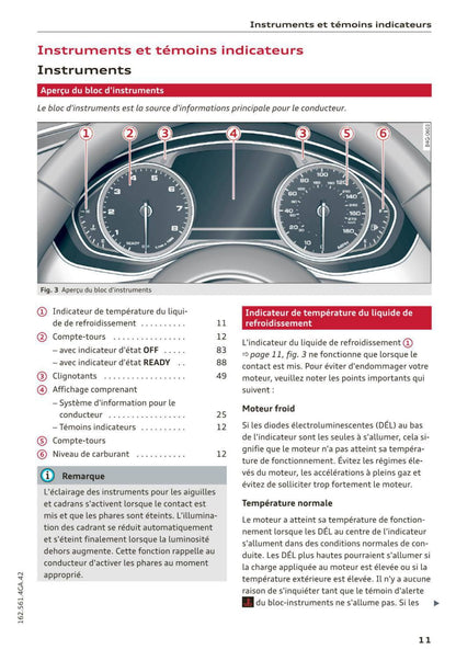 2014-2016 Audi A7/S7 Manuel du propriétaire | Français