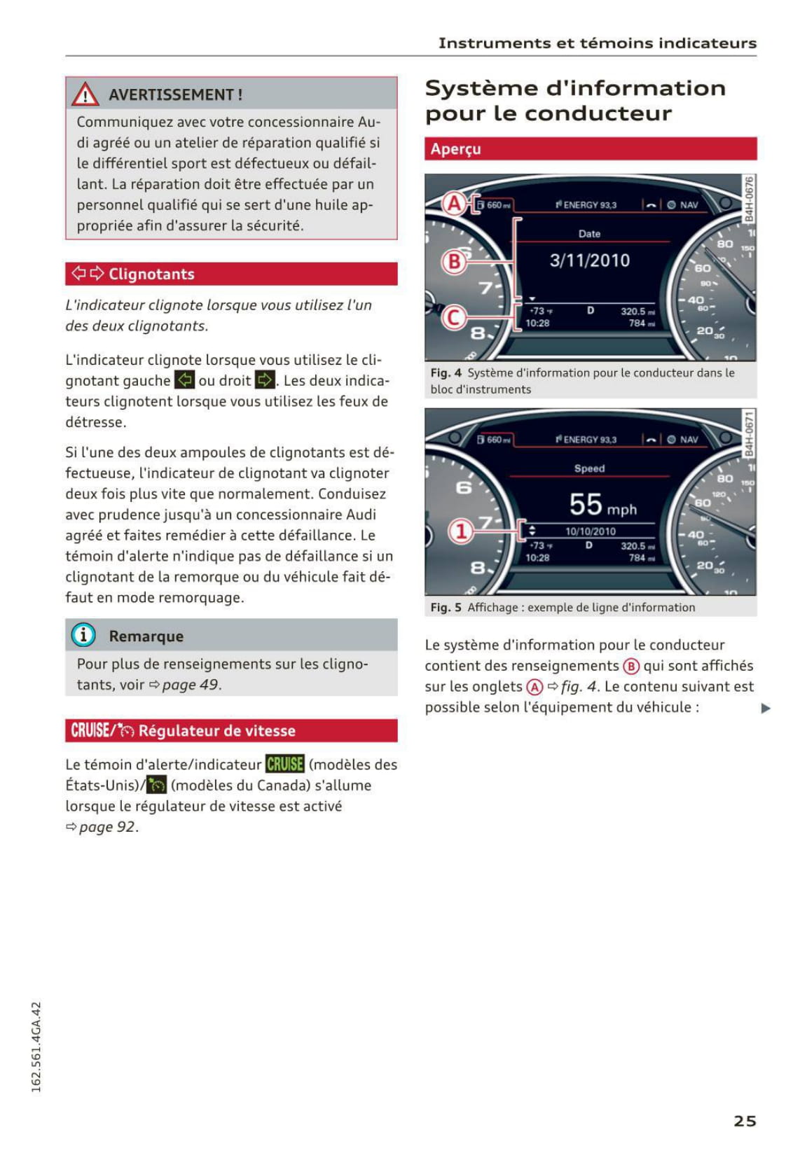 2014-2016 Audi A7/S7 Gebruikershandleiding | Frans