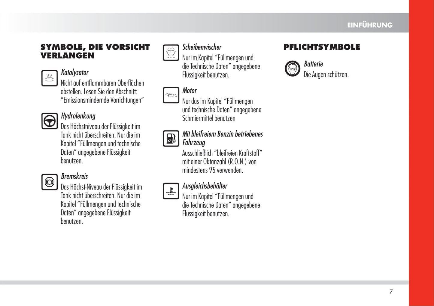 2010 Alfa Romeo 8C Spider Owner's Manual | German