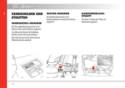 2010 Alfa Romeo 8C Gebruikershandleiding | Duits