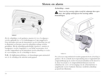 2001-2004 MG ZT Gebruikershandleiding | Nederlands