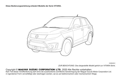 2020-2022 Suzuki Vitara Manuel du propriétaire | Allemand