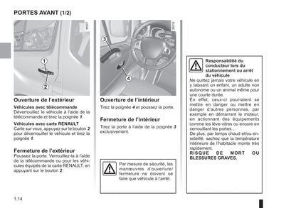 2014-2019 Renault Trafic Manuel du propriétaire | Français