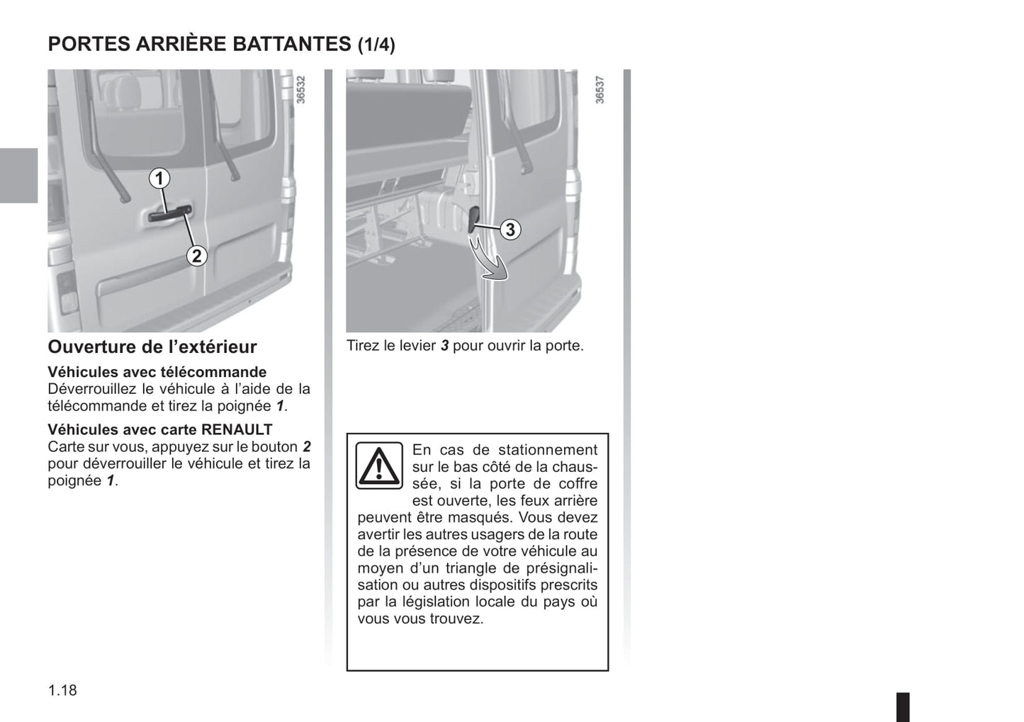 2018-2019 Renault Trafic Gebruikershandleiding | Frans