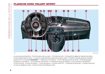 2017-2018 Fiat 500/500C Gebruikershandleiding | Frans