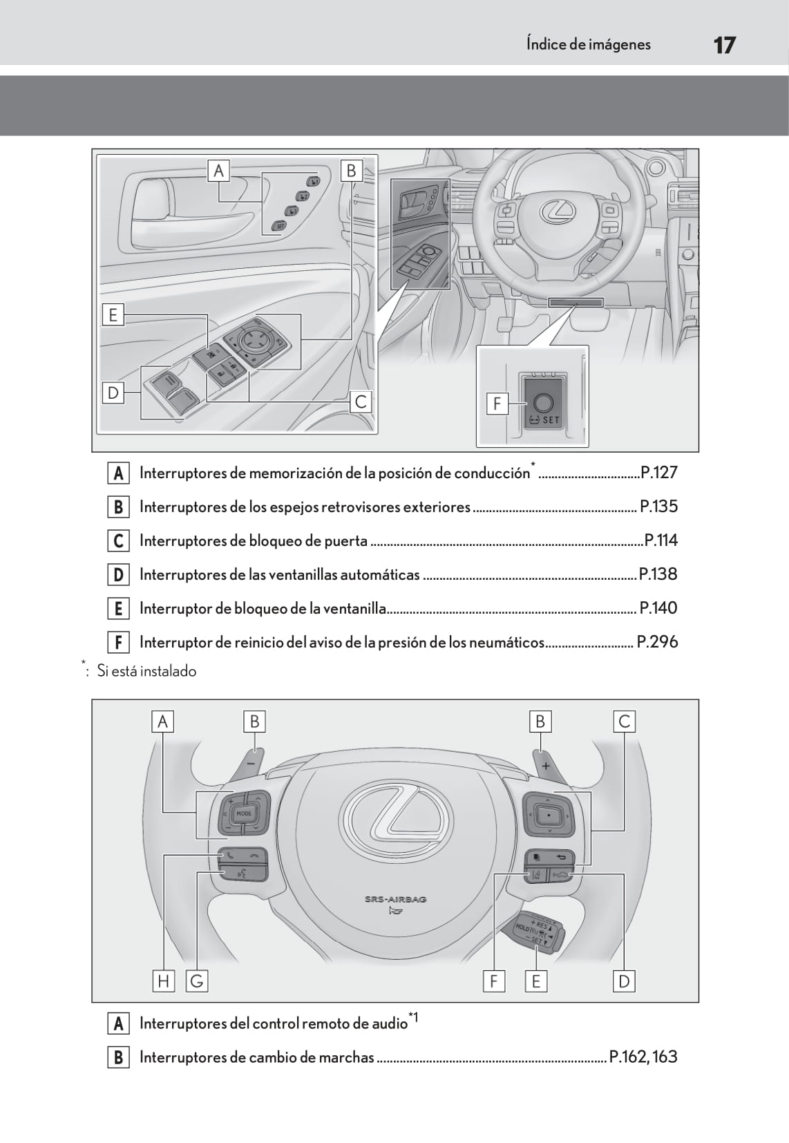 2018-2019 Lexus RC 300h Owner's Manual | Spanish