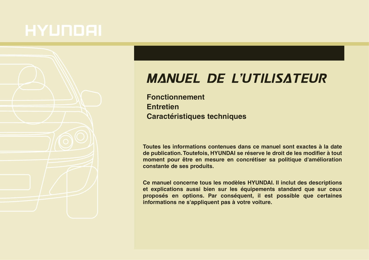 2010-2013 Hyundai ix35 Manuel du propriétaire | Français