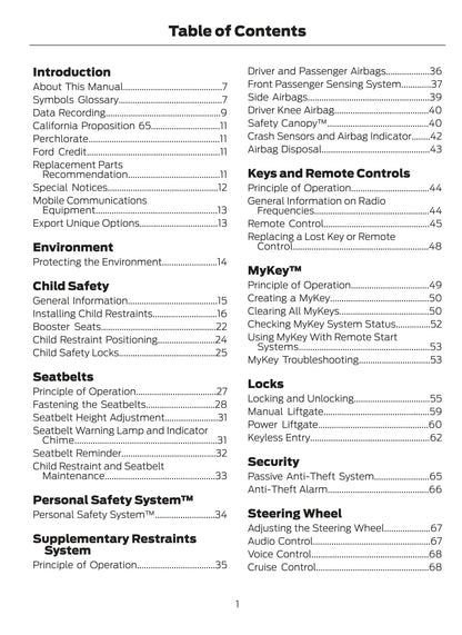 2016 Ford Escape Owner's Manual | English