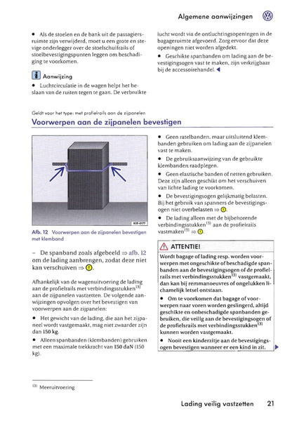 2009-2016 Volkswagen Caravelle/Multivan/Transporter Gebruikershandleiding | Nederlands