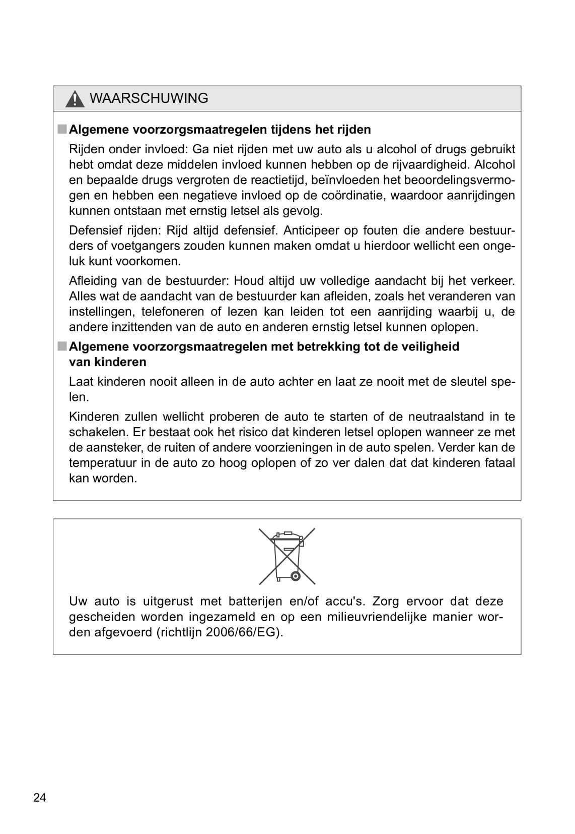 2011-2012 Toyota Verso Owner's Manual | Dutch