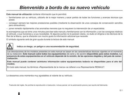 2013-2015 Renault Latitude Manuel du propriétaire | Espagnol