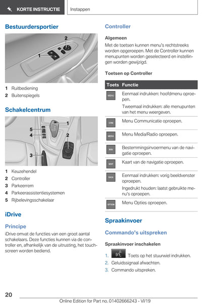 2019 BMW 2 Series Gebruikershandleiding | Nederlands